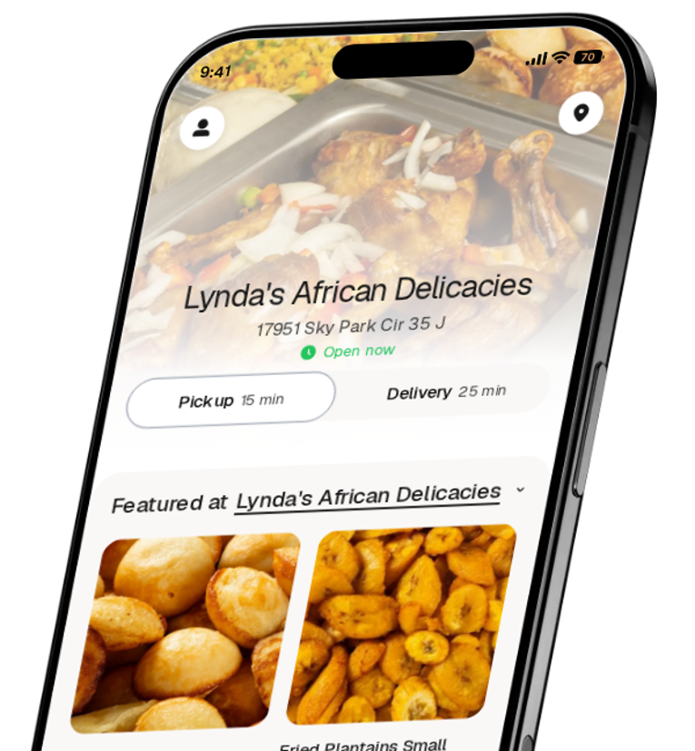Lynda's African Delicacies app preview
