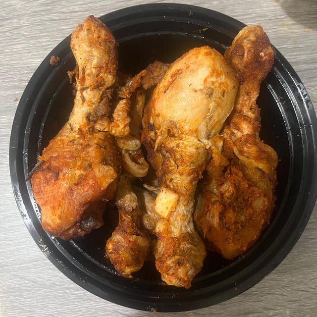 Chicken Jollof Rice for 10 people.