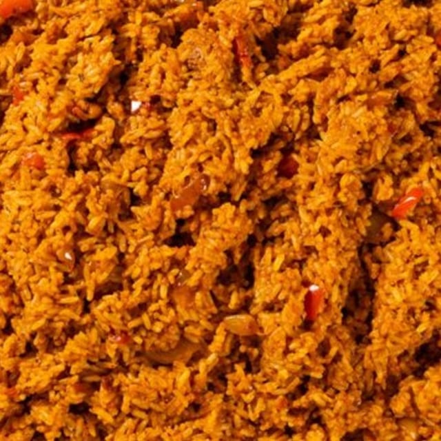 Shrimp Jollof Rice.
