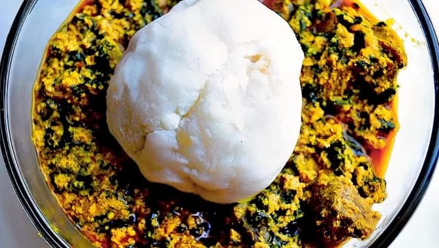 Beef Fufu and Egusi.